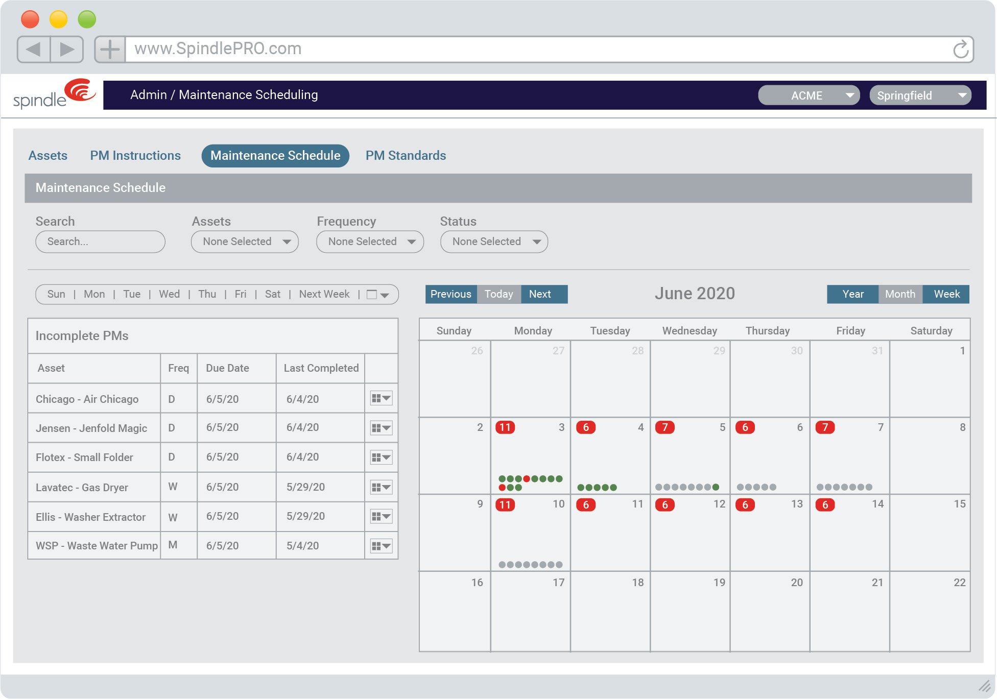 MAINTENANCE SCHEDULING