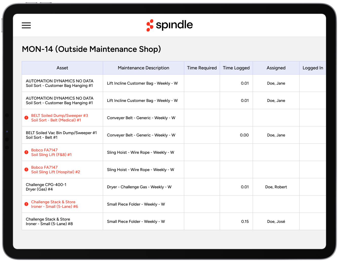 Laundry CMMS maintenance